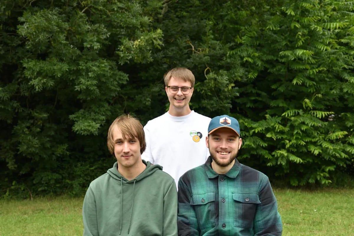 Het LeafyLines team: Calvin Hofman, Martijn Kalkman en Thimo de Haan