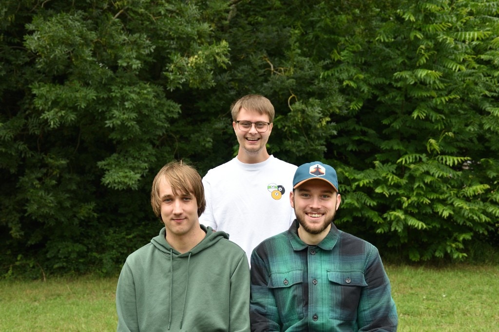 Het LeafyLines team: Calvin Hofman, Martijn Kalkman en Thimo de Haan